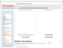 Tablet Screenshot of eltranslador.com
